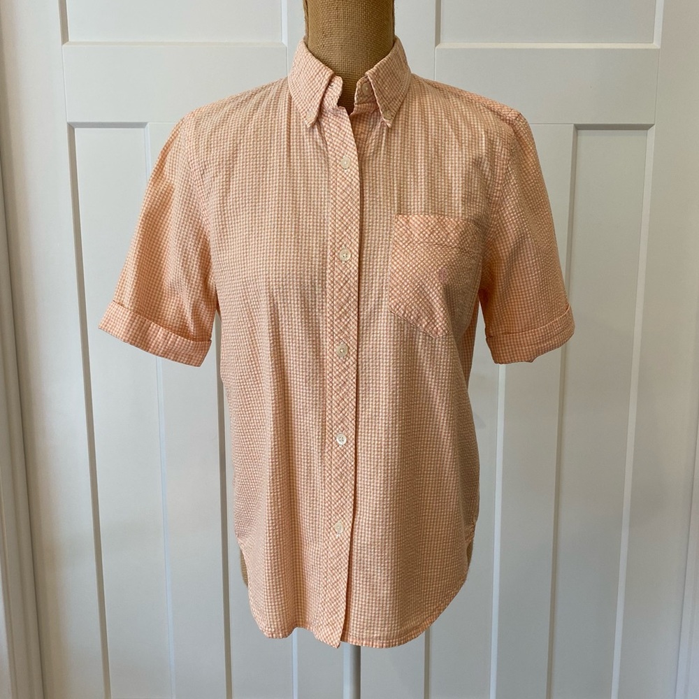 Ralph Lauren Women’s Short Sleeve Gingham Top